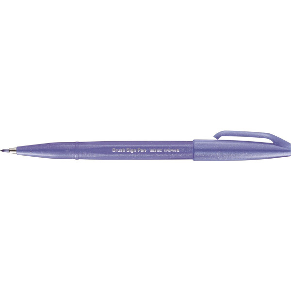 Kalligrafiestift Sign Pen Brush Pinselspitze: 0,2 - 2,0mm - blauviolett