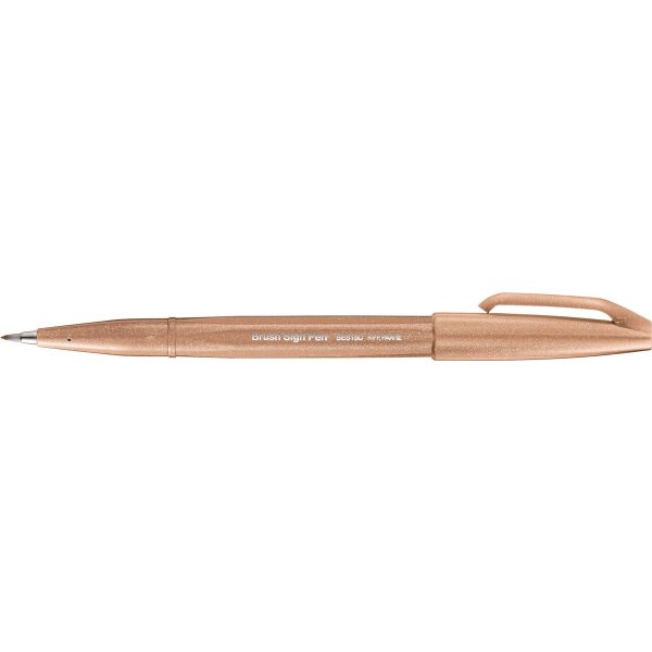 Kalligrafiestift Sign Pen Brush Pinselspitze: 0,2 - 2,0mm - hell-braun