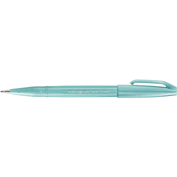 Kalligrafiestift Sign Pen Brush Pinselspitze: 0,2 - 2,0mm - azurblau