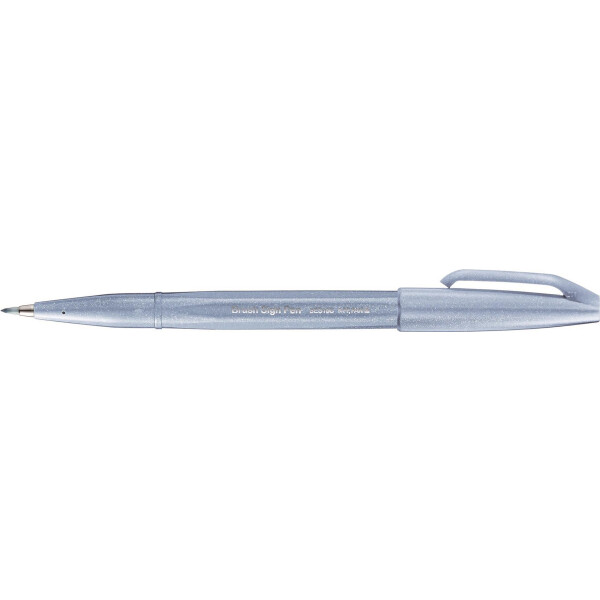 Kalligrafiestift Sign Pen Brush Pinselspitze: 0,2 - 2,0mm - blaugrau