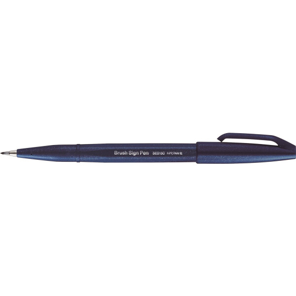 Kalligrafiestift Sign Pen Brush Pinselspitze: 0,2 - 2,0mm - nachtblau