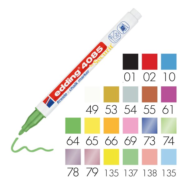 Kreidemarker e-4085 Rundspitze 1-2mm