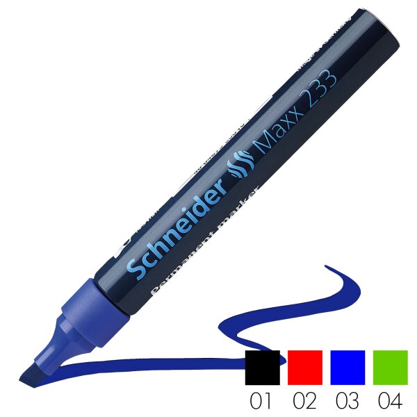 Permanent-Marker Maxx 233 Keilspitze 1+5mm