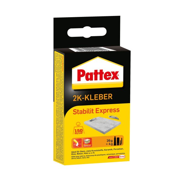 Pattex Zweikomponenten-Kleber Stabilit Express PSE6N,