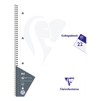Collegeblock Clairefontaine Intensivfarben A4 - 80 Blatt, 90g/qm - Lineatur 22 kariert