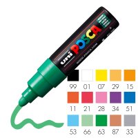 Marker POSCA PC-7M breit Rundspitze 4,5-5,5 mm  - 15 Farben