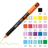 Marker POSCA PC-1MR extra fine calibrated bullet tip 0.7 mm - all colours