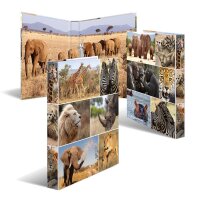 Motiv-Ringbuch A4 Karton 2D-Ring - Afrika Tiere