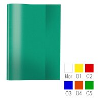 Heftschoner A5 PP transparent  25er Pack - 8 Farben