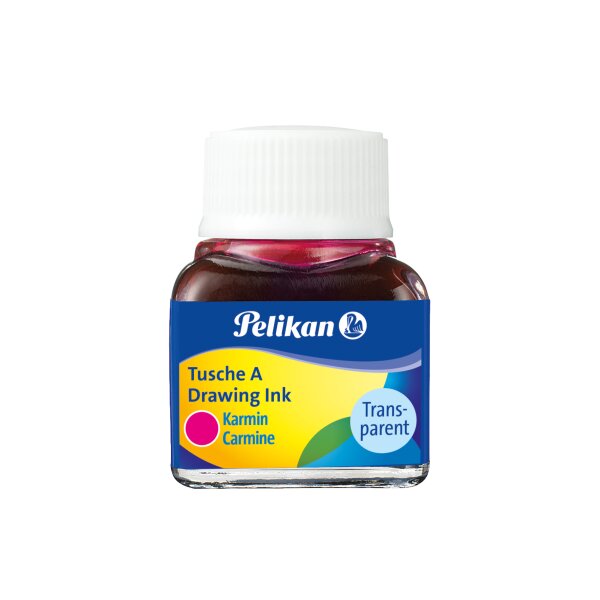 PELIKAN Tusche A, Inhalt: 10 ml im Glas, karminrot (2)