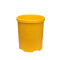 Großpapierkorb KLASSIK XXL, 50 Liter, 2 Griffmulden, extra stabil, rund - gelb