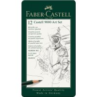 Bleistift Castell 9000 - Art  8B-2H - 12er Metalletui