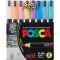 Acrylic marker POSCA PC-1MR extra fine tip 0.7 mm - set of 8 pastel colours