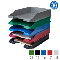 Briefablage KLASSIK KARMA, DIN A4/C4, 80-100% RC-Material, stabil - 5 Farben