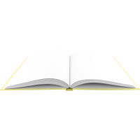 Skizzenbuch A4 - 80 Blatt, Hardcover 100g/qm pastell-gelb