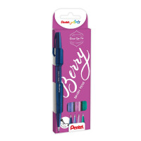 Kalligrafiestift Sign Pen Brush 4er Set je 1x nachtblau,...