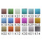 Glitzerkarton 300g/qm 50 x 70 cm - 18 Farben sortiert