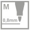 Faserschreiber GREENpoint 0,8mm - 6 Farben