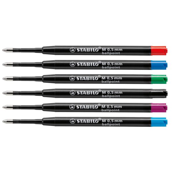 Kugelschreibermine Refill M - 4 Farben
