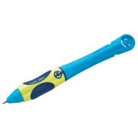 Schreiblern-Bleistift griffix 2 - Neon Fresh Blue für Rechtshänder (BK)