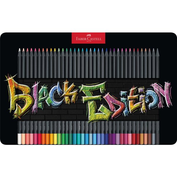 Coloured pencil Black Edition Super Soft lead: 3.3 mm - 36 metal case