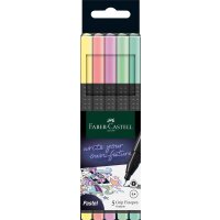 Fineliner FINEPEN Grip pastell Black Edition 0,4 mm - 5er...