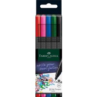 Fineliner FINEPEN Grip basic Black Edition 0,4 mm - 5er...