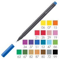 Fineliner Finepen Grip 0,4 mm - alle Farben