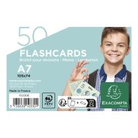 Flashcards A7 lin 50St/Pk sort