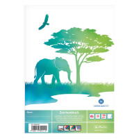 Zeichenblock A4 - 20 Blatt - 100 g/qm GREENline Elefant