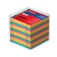 Zettelkasten 9 x 9 cm transp Box - 650 Blatt farbig