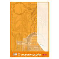 Transparent-Papier-Block A3 - 25 Blatt, 65g/qm