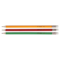 Bleistifte, mit Radiergummi, 3 Stück