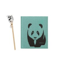 Poesiealbum Panda mit Stift 128 Seiten - blanko