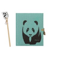 Tagebuch Panda mit Stift 128 Seiten - mit Schloß...