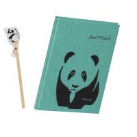 Freundebuch Panda mit Stift 60 Seiten