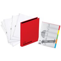 Dokumentenringbuch A4 2-Bügel-Mechanik rot