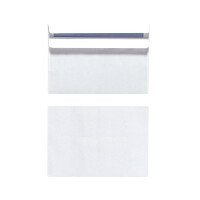 Briefumschlag C6, 162x114 mm, weiß, mit Selbstklebung, 50er band.,1000 St.