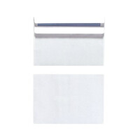 Briefumschlag C6, 162x114 mm, weiß, mit Selbstklebung, 50er band.,1000 St.