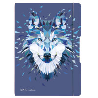 Notizh.flex PP A4 2x40li+ka Wild Animals Wolf, my.book