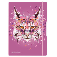 Notizh.flex PP A4 2x40li+ka Wild Animals Luchs, my.book