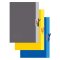 Sammelmappe, Zeichnungsmappe, Chromoduplex, 500 g/qm, A2, gelb, grau, blau