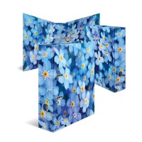 Motiv-Ordner A4 Sortiment FLOWERS - Blue Flowers