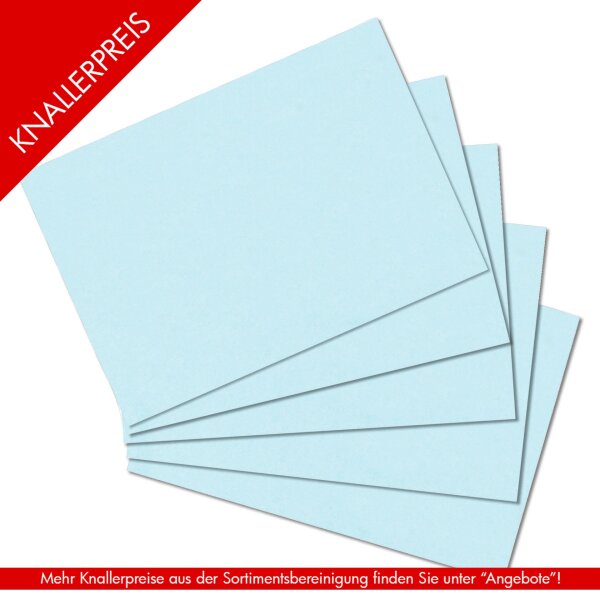 Karteikarten A5 100 blanko blau
