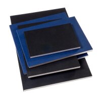 Softbook 16 x 20 cm quer - 64 Seiten, 120g/qm - schwarz