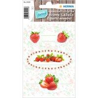 Küchen-Etikett HOME - Erdbeere