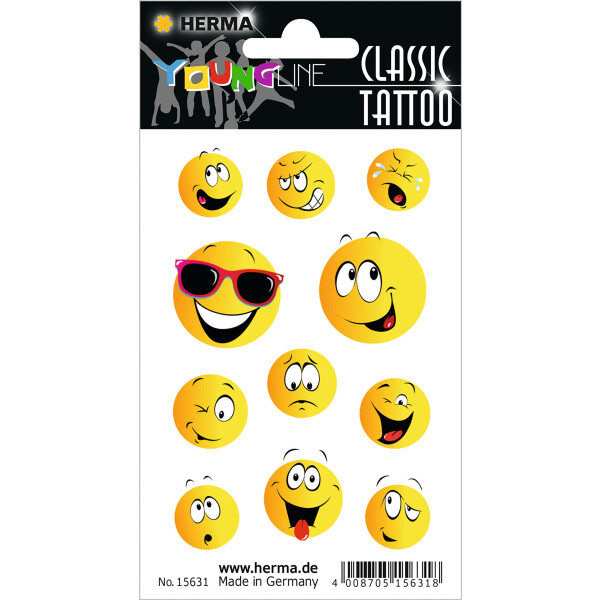 Classic Tattoo Colour - Happy face