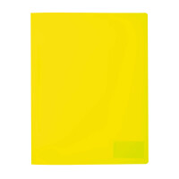 Schnellhefter A4 PP transluzent - neon gelb