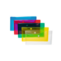 Brieftasche DIN lang 22 x 12 cm - Standardfarben sortiert