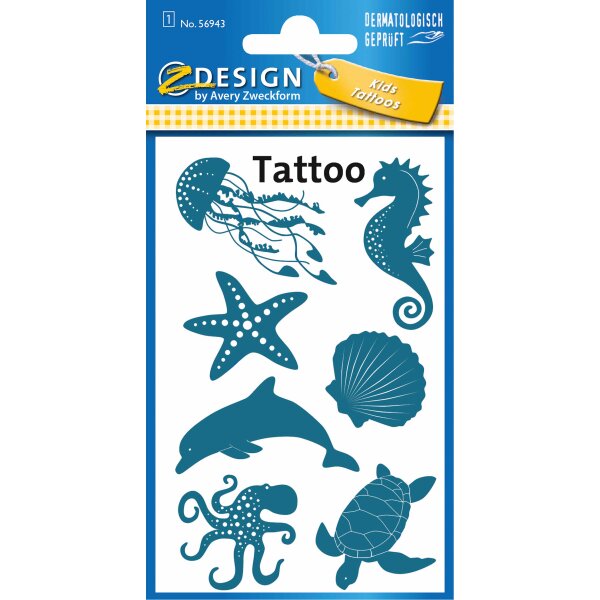 KID Tattoos Sealife, Inhalt: 1 Bogen